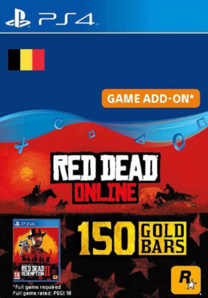 Red Dead Online - 150 Gold Bars PS4 (Belgium) Key