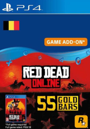 Red Dead Online - 55 Gold Bars PS4 (Belgium) Key