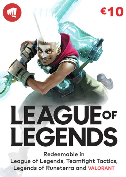 League of Legends Gift Card - 10 EUR Key